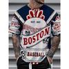 Vintage T-shirt Boston Baseball Comfortable Fit Business Casual and Fashionable