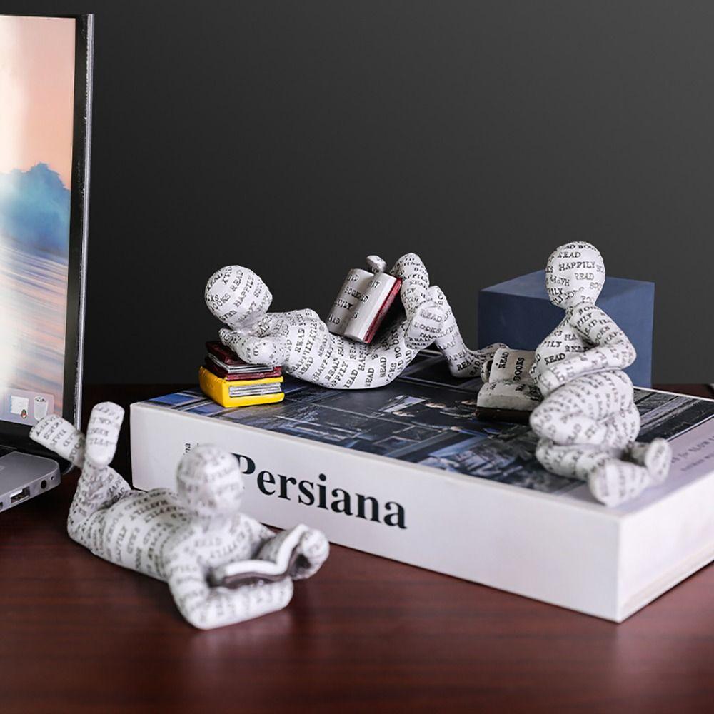 1 Stück Schreibtischornament Zubehör Abstrakte Denker-Skulptur Nordischer Stil Haus Büro Dekoration Statue