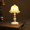 Mini LED Night Light Battery Powered Cute Flower Shape Nordic Table Lamp Warm Light for Bedroom Children Gift Home Decor