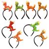Animal Doll Shaped Headband Mascots Dragon Theme Hairband Plush Hair Hoop Versatile Wash Hairband Ornament for Women