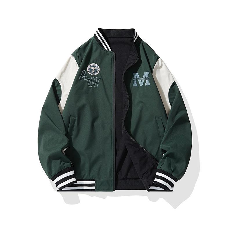 

Американская бейсбольная майка мужская весна и осень, подходящая по цвету красивая куртка, куртка мужская весенняя тонкая верхняя часть 4XL