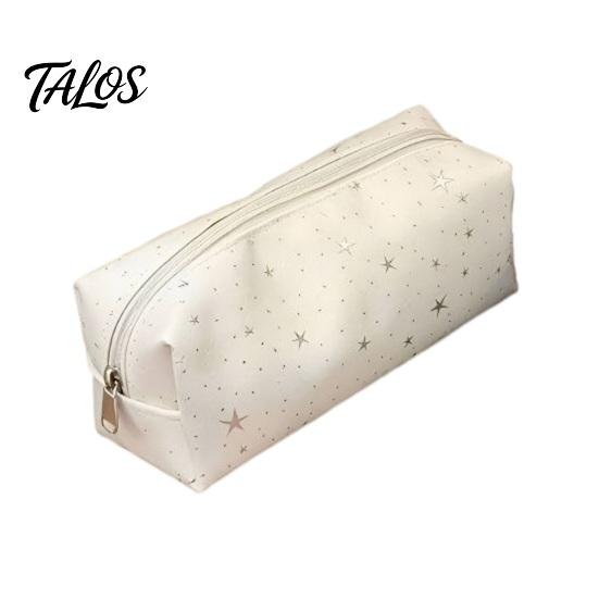 High Capacity Pen Bag Glitter Star Pencil Case, Oxford Cloth Small Pouch Large Organizer for School with Zipper, Stationary Makeup Cosmetic Girls Boys