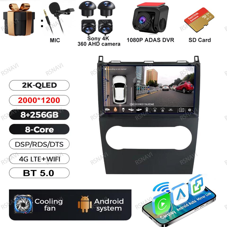 Android 16 Video Player For Mercedes Benz B200 A B Class W169 A160 A180 A200 A220 2009-2012 Multimedia Car Radio Carplay GPS BT