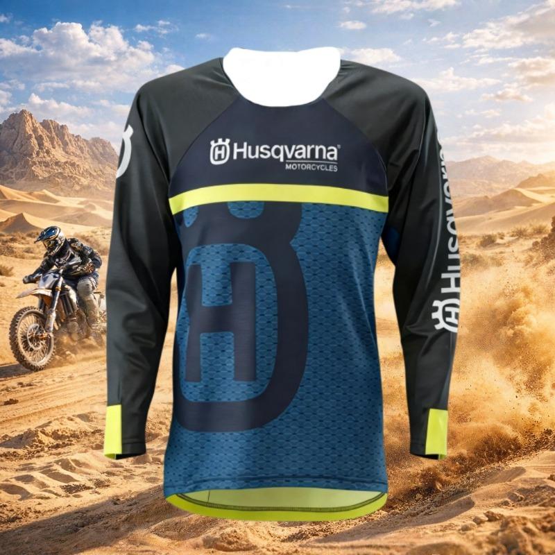 Men Enduro Racing Long Sleeve Jersey Mountain Bike Offroad Motorbike Riding Top Casual Sport Training Tee Men's Sports T-shirt