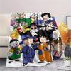 Dragon Ball Charakter Druck Flanelldecke Hohe Qualität Bequem für Alle Jahreszeiten Heimdekoration Wärme und Komfort Perfekt für Weihnachtsgeschenke