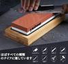 HWXINIE Sharpening Stone Set Knife Sharpening Ideal for Home Use Perfect for and Camping Knives Bamboo Surface and Angle Fixing 1000/6000 Double-Sided