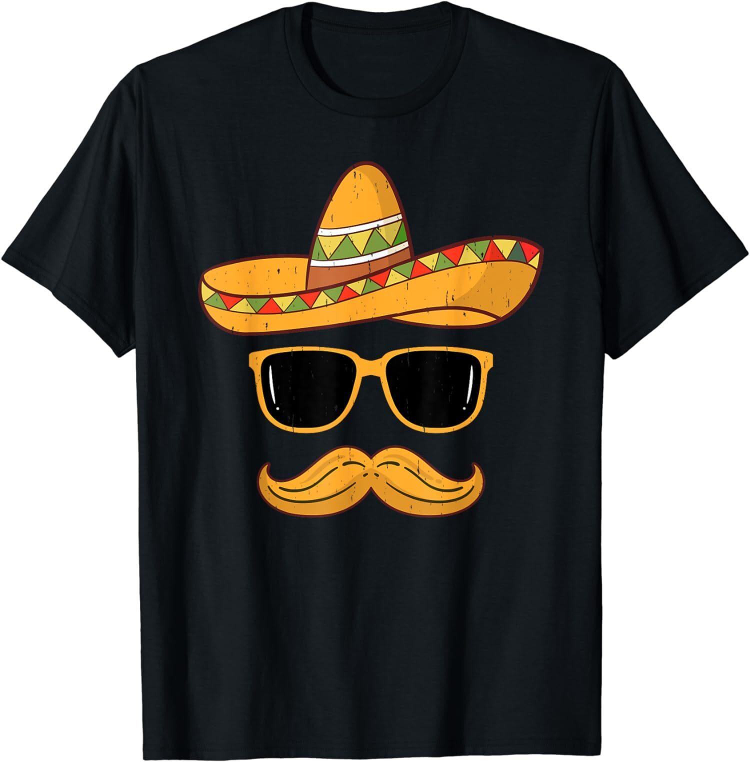 Sombrero Funny Hat Cinco De Mayo Party Theme Unisex T-Shirt S разноцветный