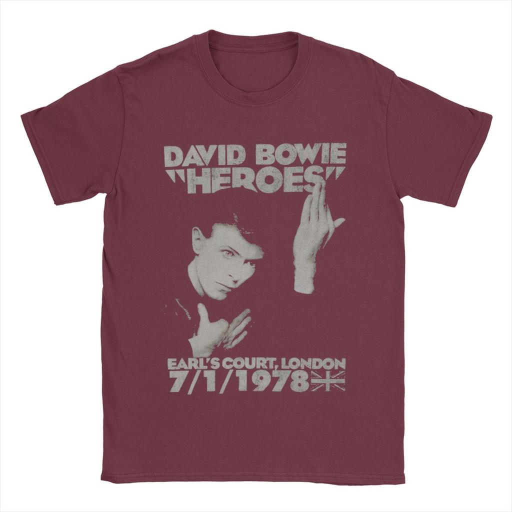 Funny Davids Bowied T-Shirts Men Round Collar Cotton T Shirt Short Sleeve Tee Shirt New Arrival Clothes