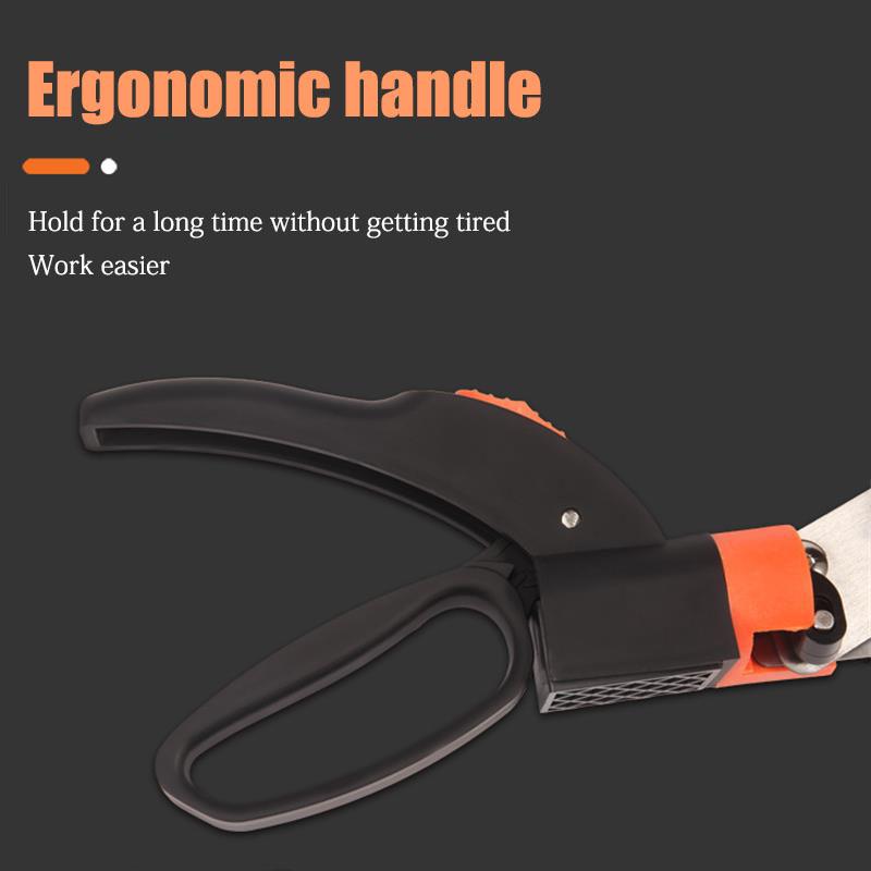 U50 Multifunctional Gardening Mowers Scissors Tip 360 Rotation Garden Grass Trimming Shears Handheld Lawn Pruning Hedge