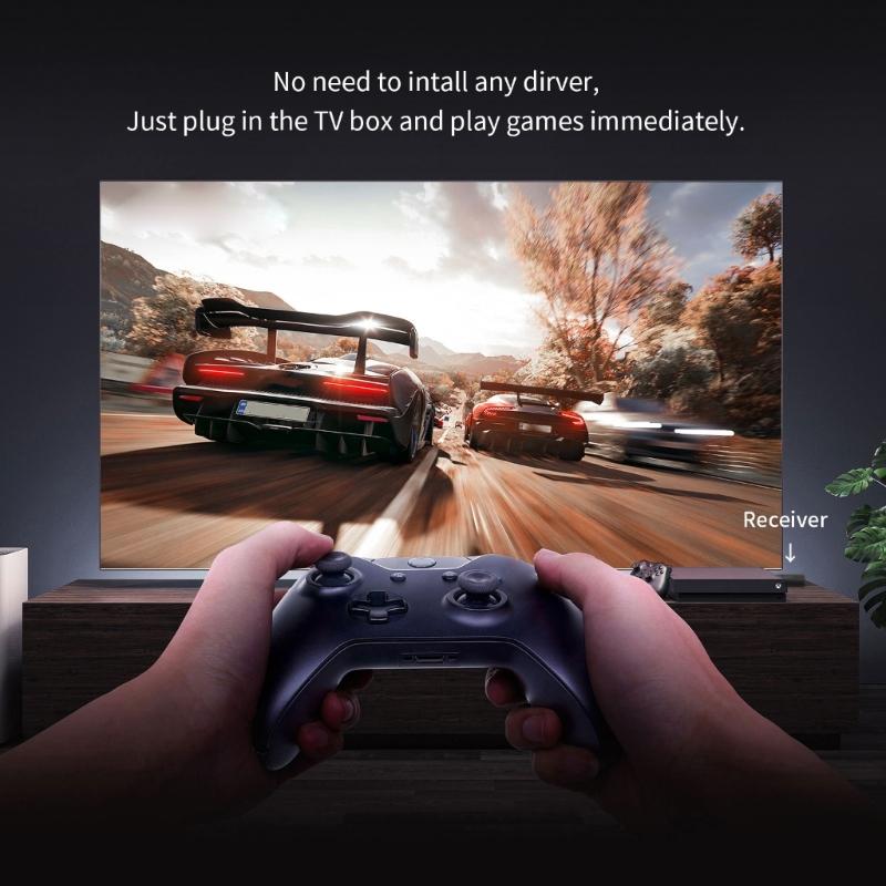 Official Plugs and Play Wireless Adapter for Controllers Delivering PC Connectivity Without Driver Installation