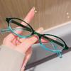 Women Y2K Retro Oval Glasses Small Frame Eyewear Blue Light Blocking Eyeglasses Female Computer Reading Optical Spectacle