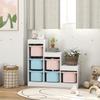 Toy Storage Organiser W/ 6 Removable Bins Ages 3-8 Multi-colour