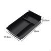 Black Center Console Organizer Container Replaces Interior Accessories Waterproof Armrest Storage