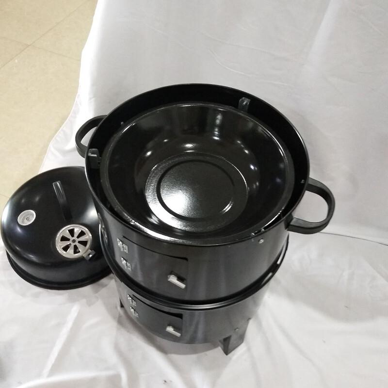 ZISIZ Outdoor Multifunctional Foldable Charcoal BBQ Grill and Smoker