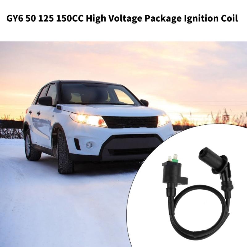Enhanced Ignitions Coil Rubber & Metal Coil High Performances Ignitions Coil for GY6 Efficient Combustion Improvement