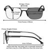 Cycling Glasses Multifocal Progressive Photochromic Man Near And Far Double Bridge Frame Gift For Man For Husband