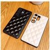 Fashion Small Fragrance Lambskin Leather Phone Case For Samsung Galaxy S26 Ultra S25 S24 Plus Luxury Shockproof Protective Cover