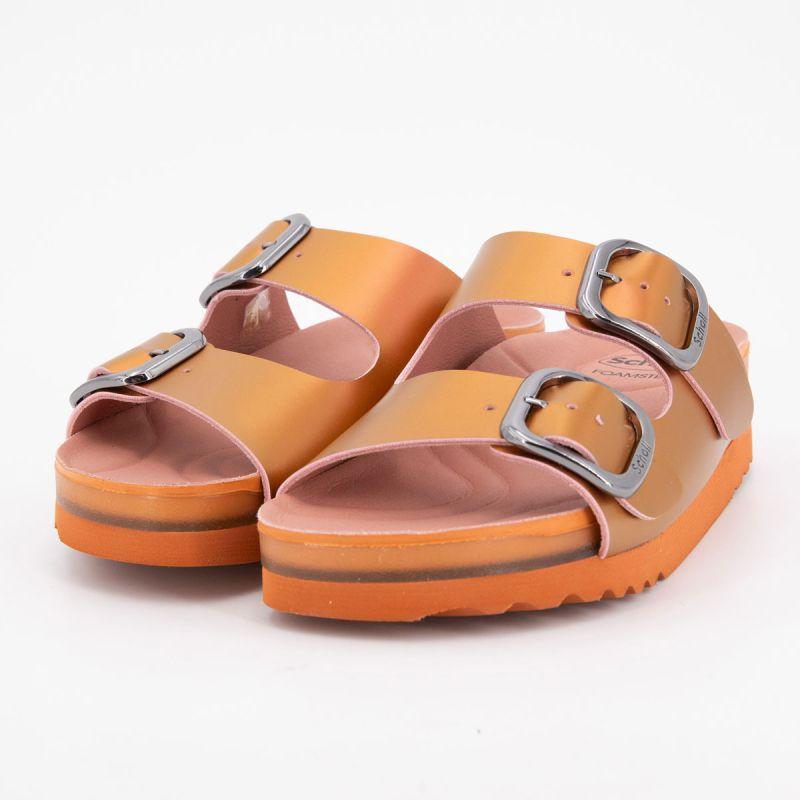 Mules compensées orange holographique vally Femme SCHOLL
