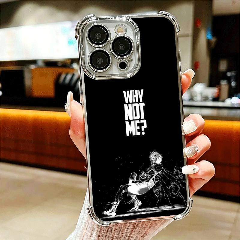 

Hajime No Ippo Anime Plating Phone Case For Iphone 16 17 Pro Max Air 16E 14 15 Plus 12 13 Mini Anti-Fall Airabag Cover iPhone 17 Pro Max