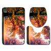 3D Landscape Bathroom Toilet Three-Piece Floor Mat Door Mat Bathroom Carpet