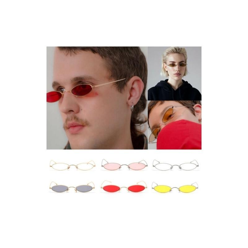 Vintage Small Oval Frame Sunglasses Women's Retro Fashion Shades With Timeless Design