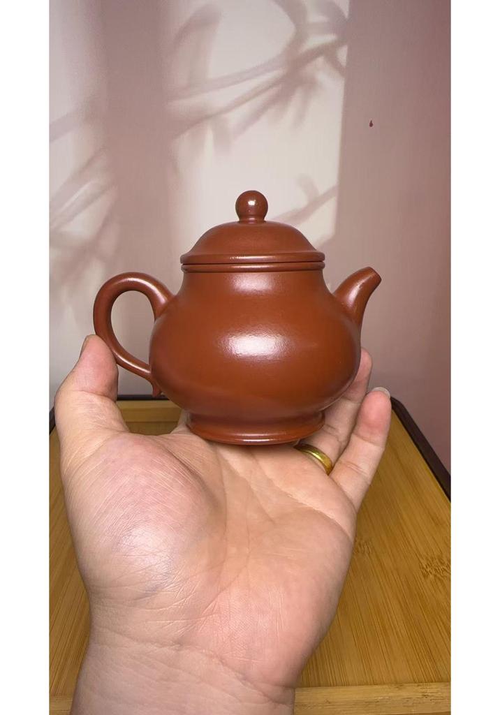 Yixing Zisha Teapot: Handmade Da Hong Pao High Handle Tea Set by Famous Artist