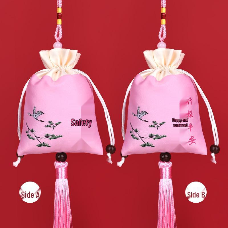 Embroidered Lavender Sachet: Dragon Boat Festival Car Pendant, Mosquito Repellent for Babies and Kids