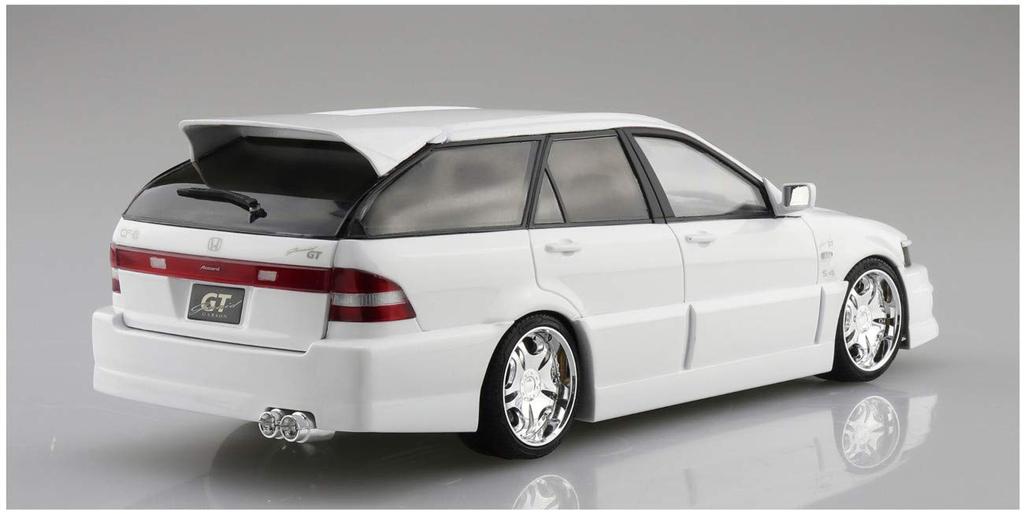 Aoshima Bunka Kyozaisha The Tuned Car Series Honda Garcon Geraid GT CF6 Accord Wagon 1997 Plastic Model 1/24 No.63