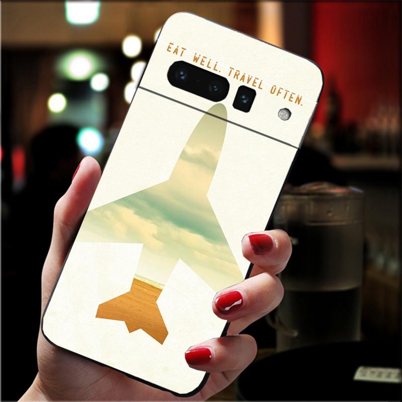 Aircraft Airplane fly travel cloud Plane Phone Case For Google Pixel 10 Pro 9 Pro XL 9A 8 7 6 Pro Pixel 8A 7A 6A Pixel 8 7 6 5