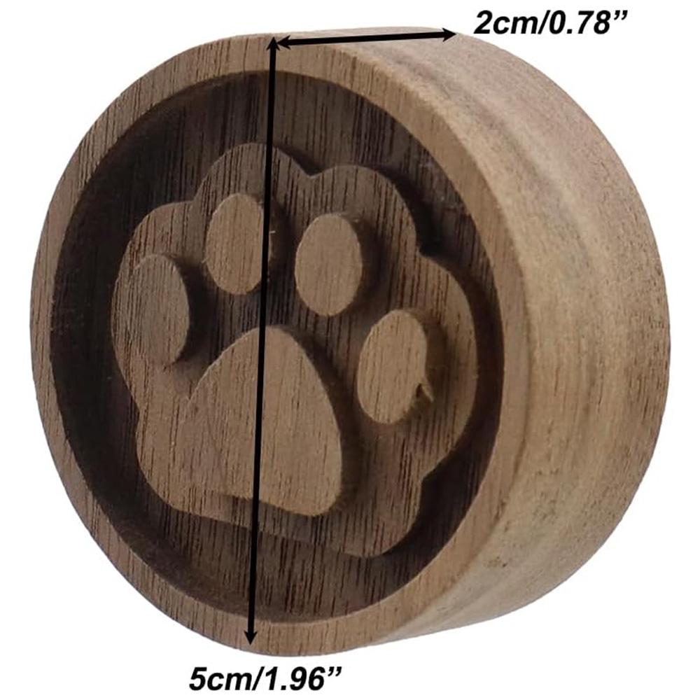 2Pcs Wood Round Cat Claw Car Essential Oil Diffuser Wooden Aromatherapy Round Essential Oils Diffuser for Home Office Bedroom