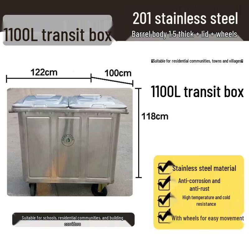 Commercial Heavy-Duty Outdoor Waste Bins