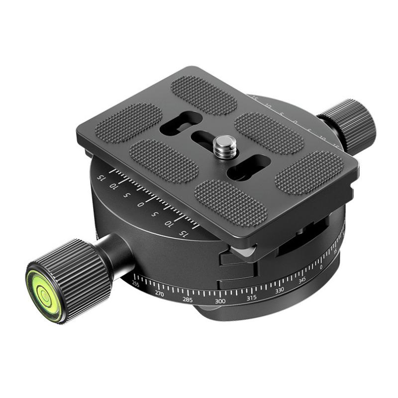 Qj-08/Qj-08S 360° Panoramic Rotating Quick Release Plate Clamp Tripod Head Universal Camera Photography Quick Release Base