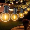3-30m LED Outdoor Light String EU Plug-in G40 Ball Bulb Lights Shatterproof Patio Lights Waterproof for Backyard Garden Decor