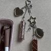 Stainless Steel Metal Net Pocket Lipstick Hand Cream Bag Keychain Charm Bag Accessories Silver/Gold Color Lip Balm Keychain