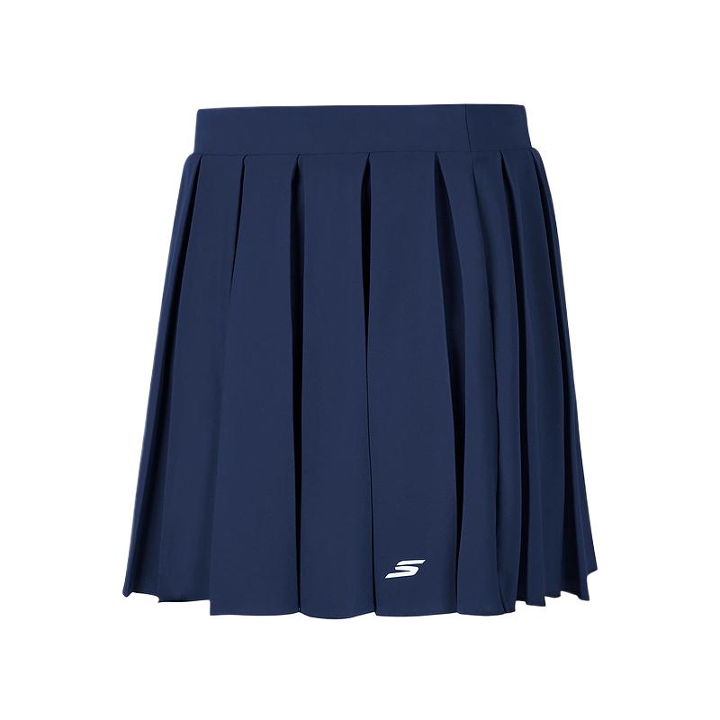 Skechers Comfortable Simple Versatile Casual Skirt Women skirts Navy-Blue P225W040-00DU S