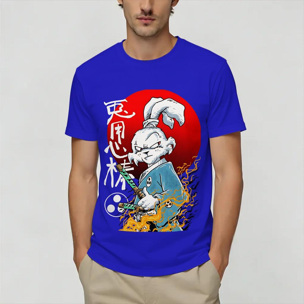 Rabbit Yojimbo Unisexs T Shirts Leisure Tees Short Sleeve Crew Neck Tshirts Cotton Plus Size Clothing