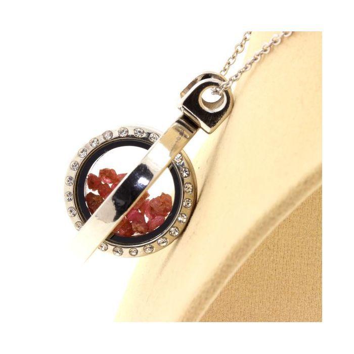 Stones and Minerals. Raw Spinel Necklace. Spherical Hourglass Model.