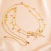 Ingemark Boho Sexy Hollow Butterfly Waist Belly Belt Chain for Women Summer Bikini Crystal Tassel Pendant Link Body Jewelry Gift