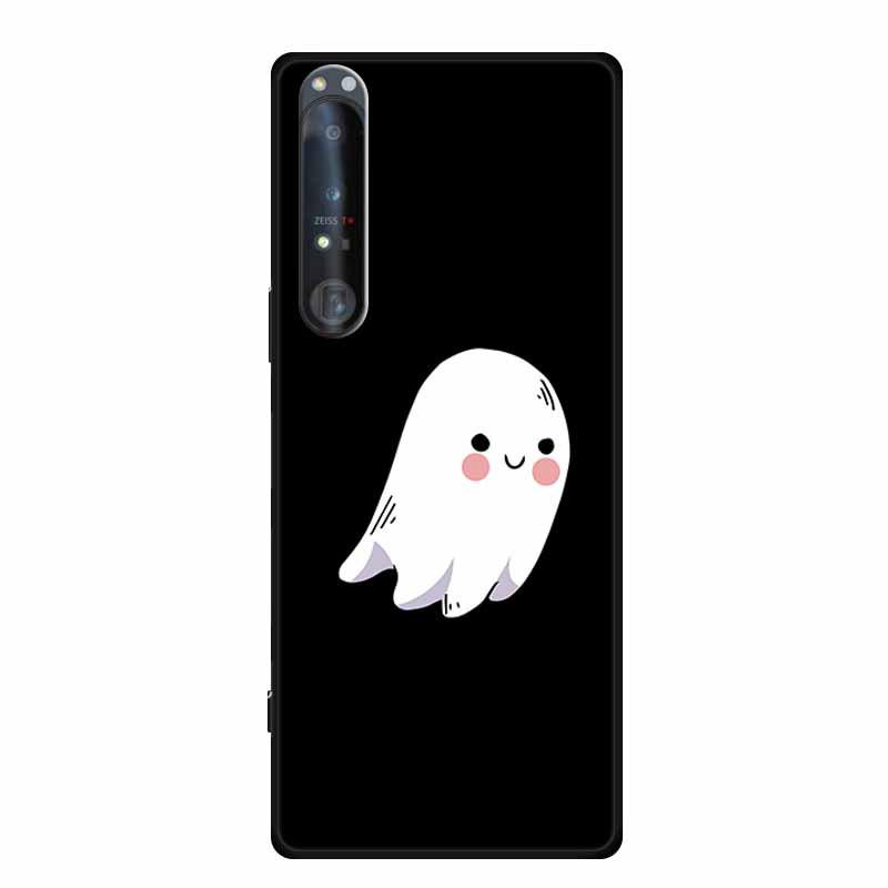 Simple Color Painted TPU Soft Shell Phone Case with Hollow Design for Sony 1 IV