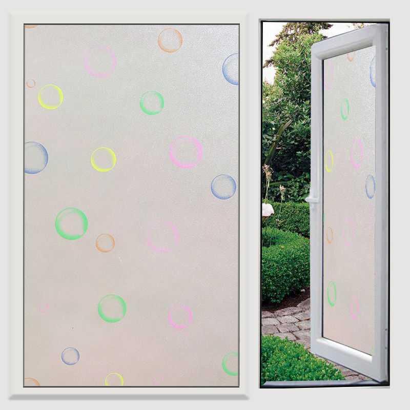 Selbstklebendes Papier, Fensterfolie, Badezimmerglasfolie, Blickschutz, Badezimmerfenster-Fensteraufkleber, Sonnenscheinweiß