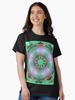 Pentangle Pastel Shades Multicolored Kaleidoscope Pentangle Pattern 6 Classic T-Shirt