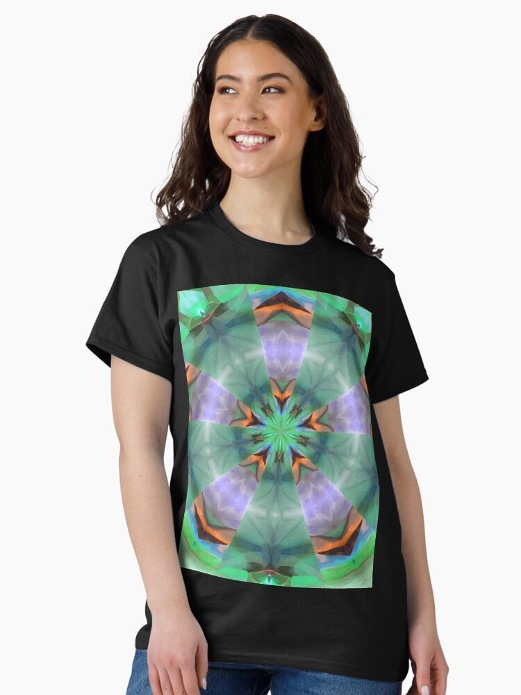Pentangle Pastel Shades Multicolored Kaleidoscope Pentangle Pattern 6 Classic T-Shirt