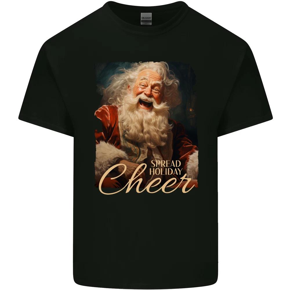 Spread Holiday Cheer Christmas Santa Xmas Unisexs Light Cotton TShirt S