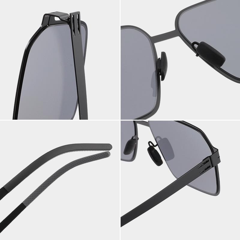 Men's Color-Changing Polarized Sunglasses - Day/Night UV Protection, High-Definition, Fashionable for Driving.