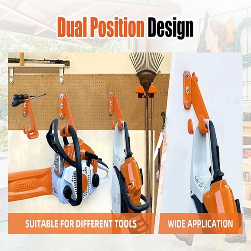 Wall Mounted Chainsaw Holder Bracket Stand for Secure Storage & Easy Access in Garage Workshop Efficient Tool Management