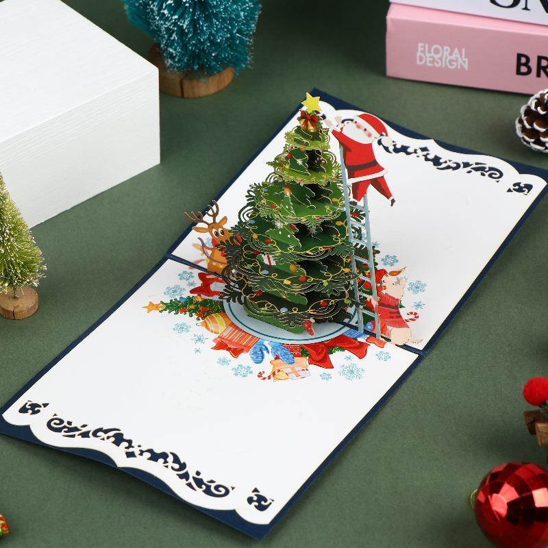 Christmas 3D Santa Claus Decorative Card | Perfect For Festive Occasions | Great Gift For Parents, Siblings, Teachers Classmates