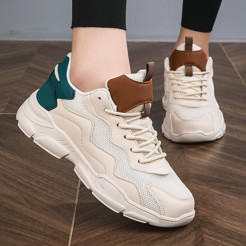 Модные женские прогулочные туфли на плоской подошве с сеткой и толстой подошвой — лучшая — фото 5