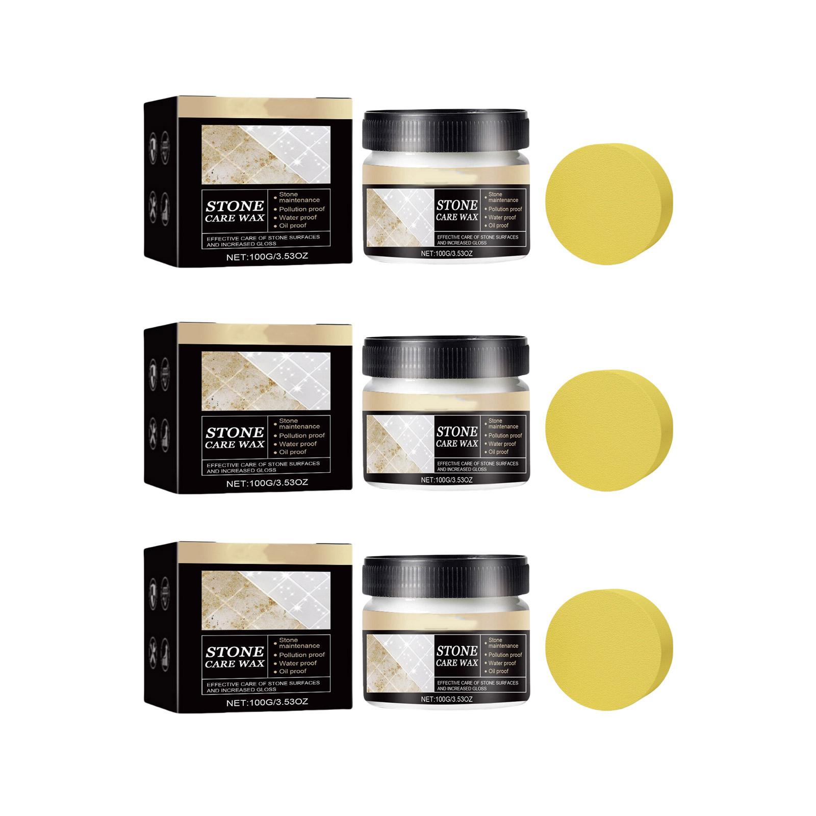 

Крем для удаления пятен с камня, полирующий очиститель для гранитных и мраморных поверхностей с губками для реставраторов и строителей