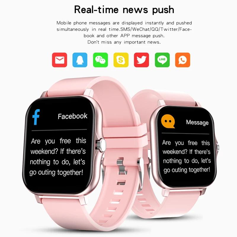 2024 Smart Watch for Men Women Gift 1.8' Full Touch Screen Sports Fitness Watches Bluetooth Calls Digital Smartwatch Wristwatch