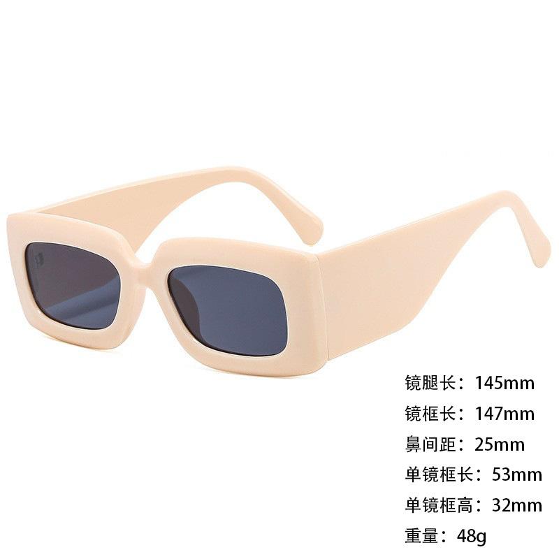 Foreign Trade Sunglasses Wide Legs Big Frame Vgo88 Men'S And Women'S Jelly Color Personalized Uv400 Sunglasses
